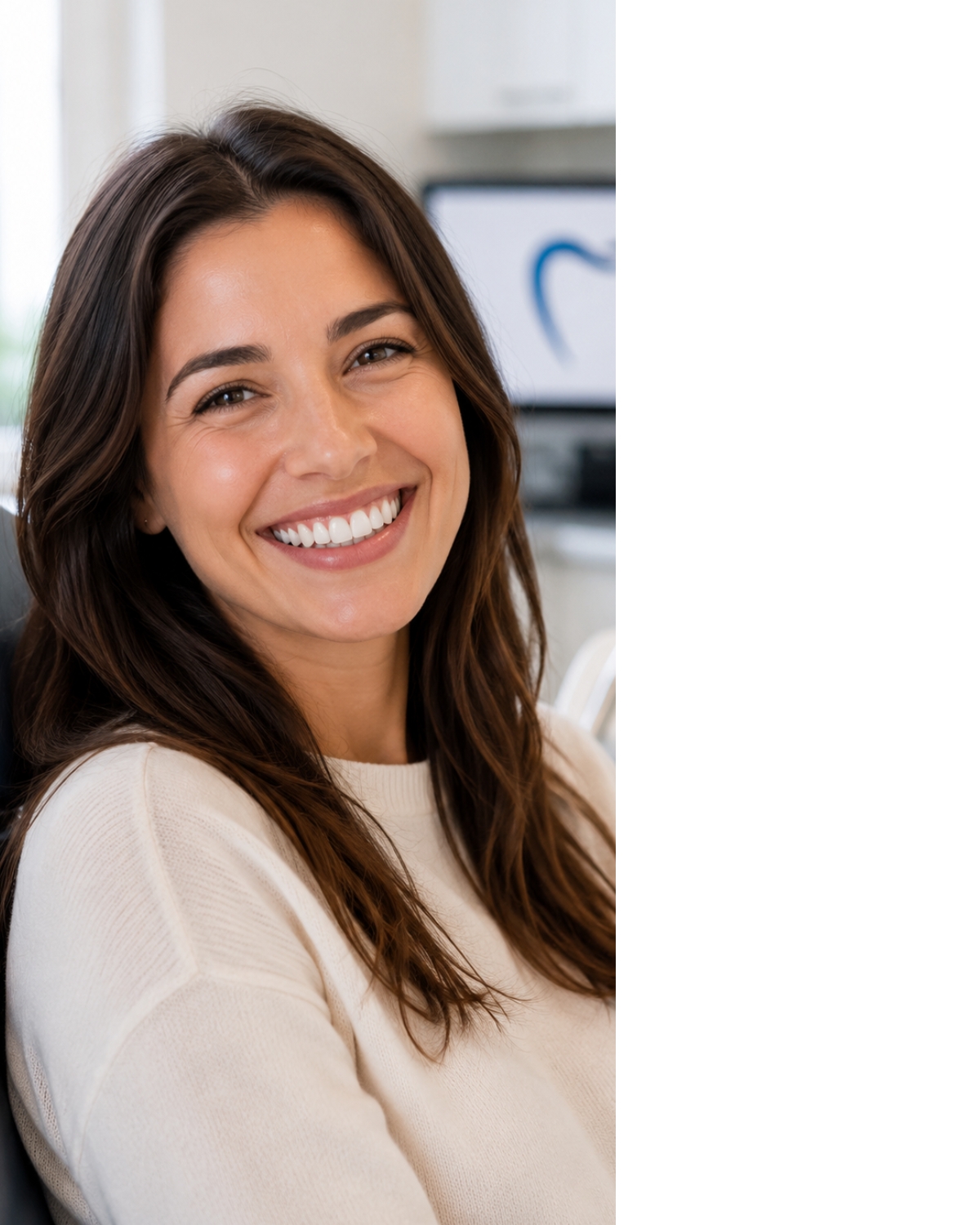 Smiling new patient at Weymouth Dental Associates